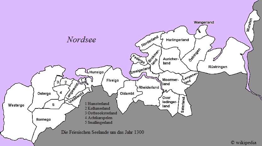 Die Friesischen Seelande um 1300
