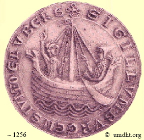 Lübecker Siegel um das Jahr 1256